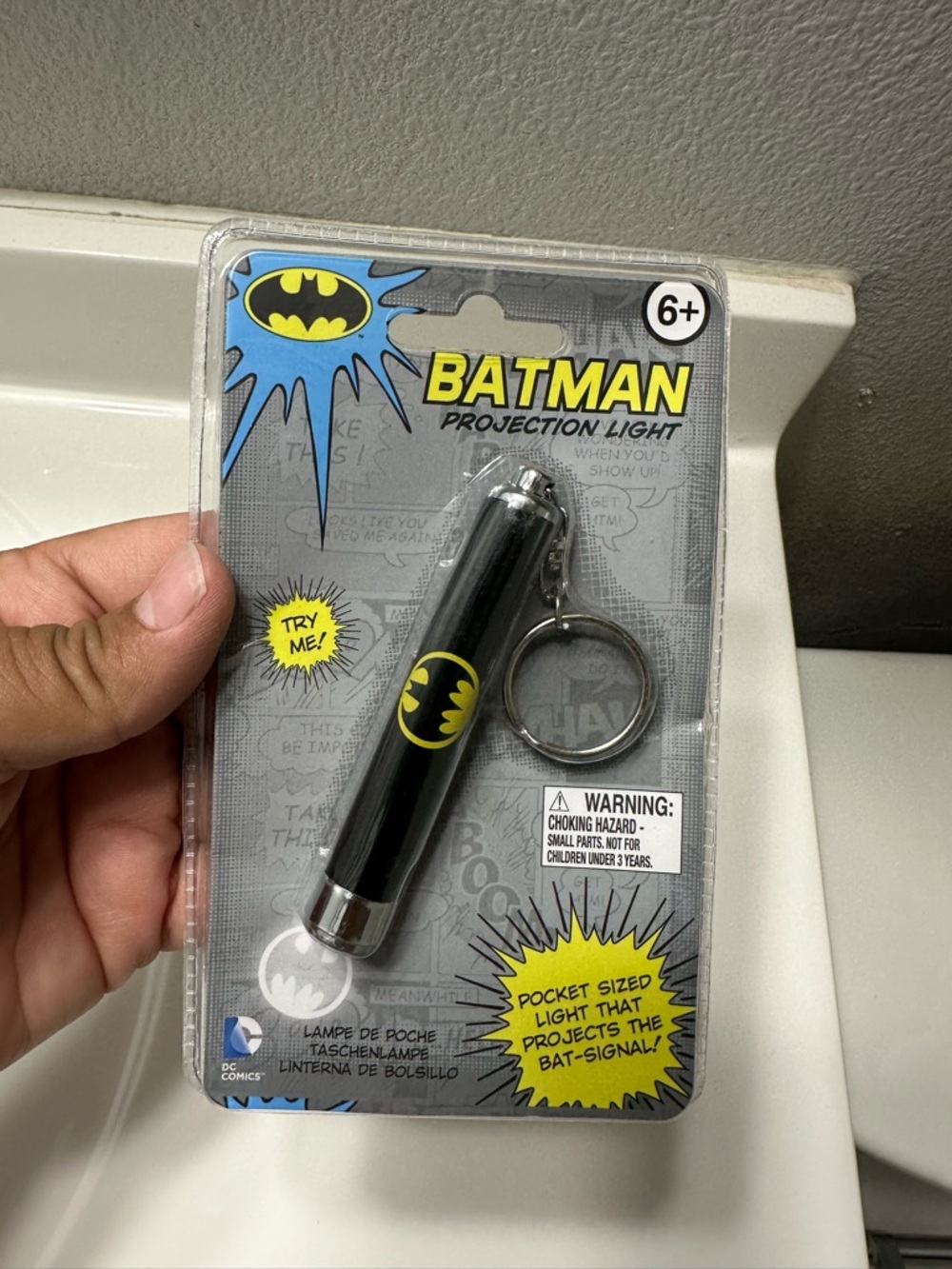 Batman Projection Light Keychain
